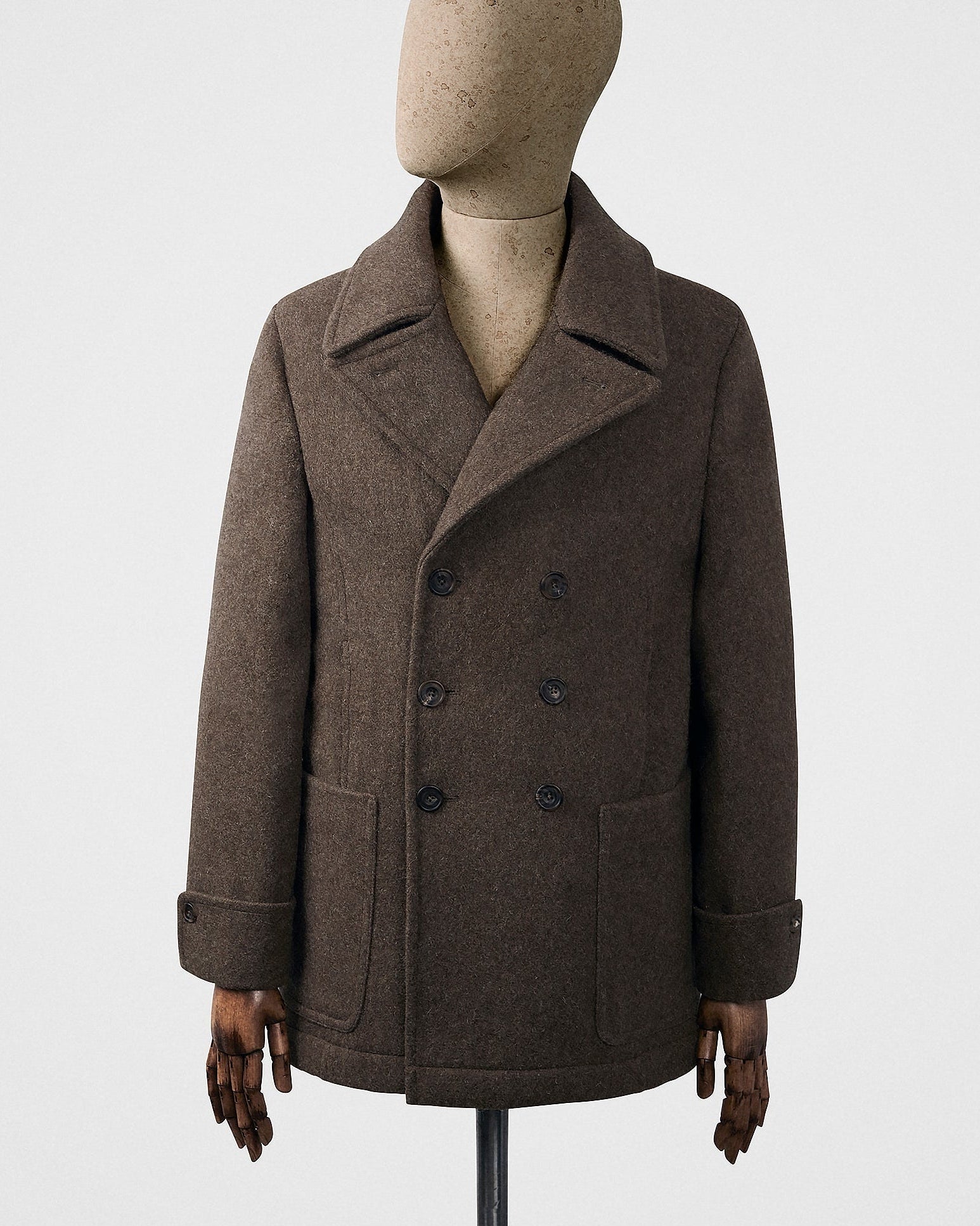 Peacoat in khaki