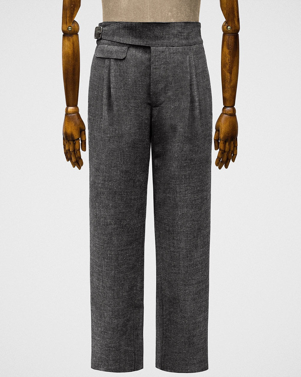 Dress trousers in lead grey