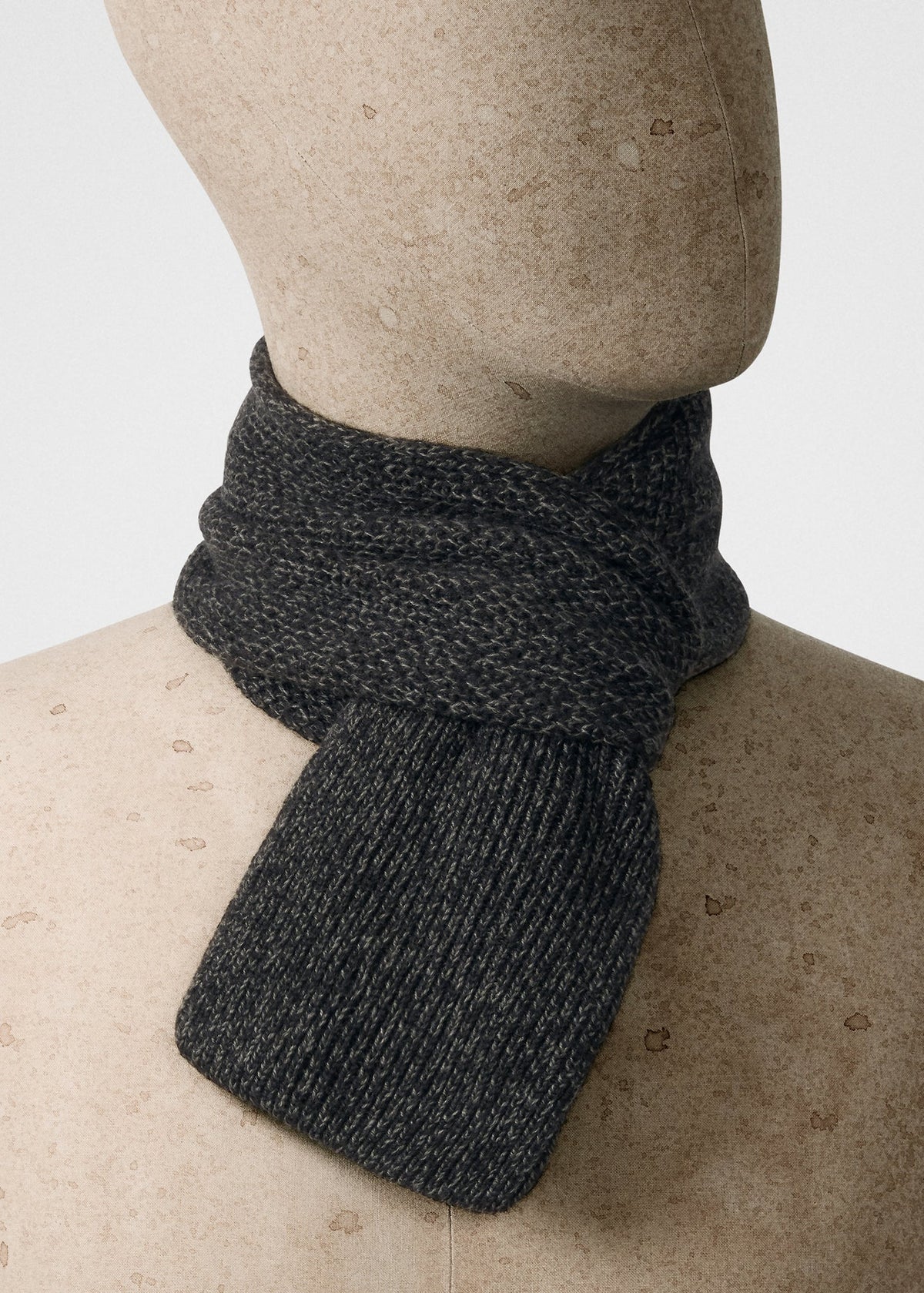 Scarf in cashmere-cotton in boreal