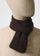 Scarf in cashmere-cotton in chestnut